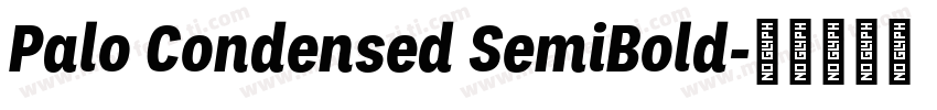 Palo Condensed SemiBold字体转换